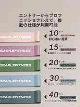 トレーニング用エラストバンド【フィットネス・ヒップアップ・ヨガ用・高弾力】