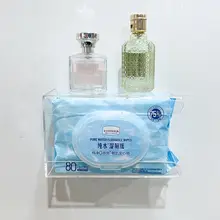 壁掛けトイレットペーパー収納ボックス【穴あけ不要・湿式トイレットペーパー用】