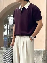 半袖ポロシャツ メンズ 厚手 シンプル デザ  イン 上品 トレンド 着回し 夏