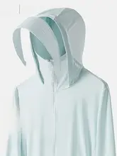男女兼用 薄手のUVカット防止ウェア【夏用・アイスシルク・小柄向け】