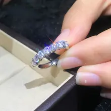 モザン石ダイヤモンドリング【ホワイトゴールド925・個性的デザイン・カップル用】（セットアップ対応）