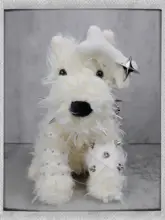 可愛いデザインの犬型クロスボディバッグ【毛皮風・チェーン付き・ギフト用】