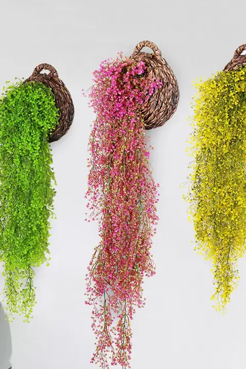 吊ラン花芸 装飾 植物 偽花 壁掛け 壁飾り
