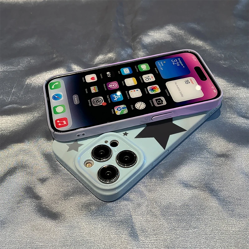 アイスブルースタースマホケース：iPhone対応の新中式デザインと高耐衝撃性を実現