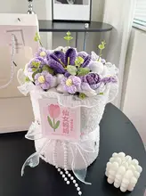 母の日のギフトに最適！手編みのニット花束【創造的なデザイン・贈り物に】
