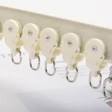 カーテンレール用ローラーホルダー【直線・曲線対応・金具付き】