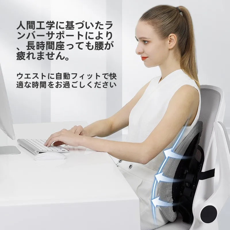 オフィス椅子クッションの姿勢改善効果：エアサスペンションモデルによる腰椎サポートの実証