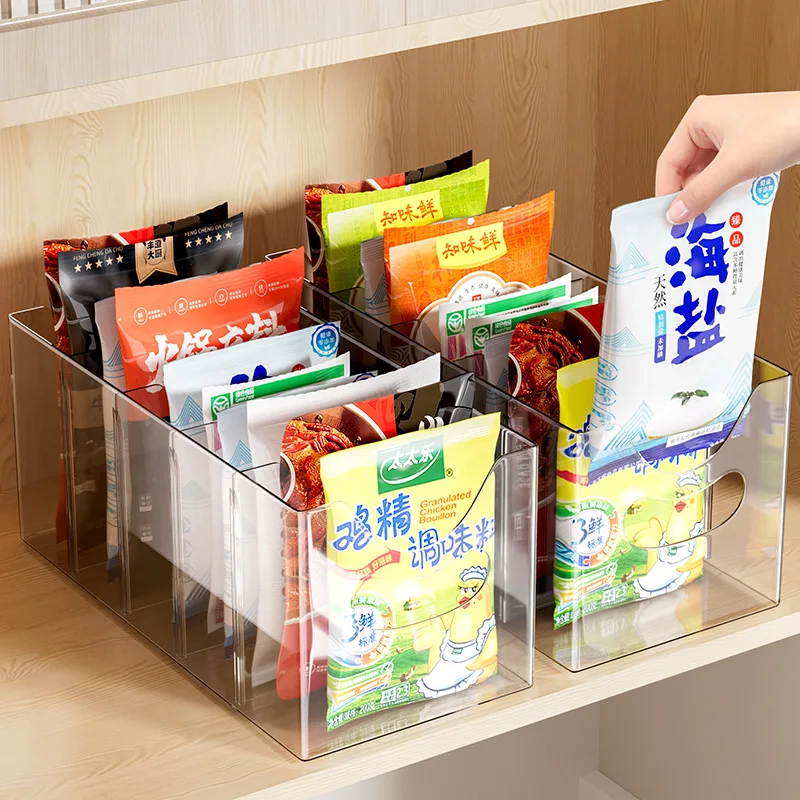 調味料収納ボックス：キッチンカウンターに最適な格子式多機能収納の実用性と設計原理
