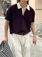 半袖ポロシャツ メンズ 厚手 シンプル デザイン 上品 トレンド 着回し 夏