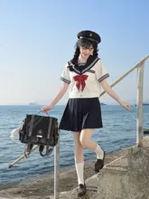 セーラー服 レディース 半袖 夏服 白三本 2点セット 本格派 トラディショナル