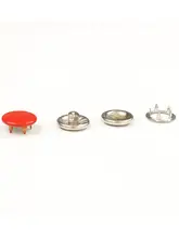 カラフルな手動プラスチックホック【穴あけ不要・便利な打ち具付き】（セットアップ対応）