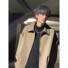 ヴィンテージブランケットカラー メンズジャケット【春用・韓国風・ブレザー風デザイン・アメリカンスタイル】
