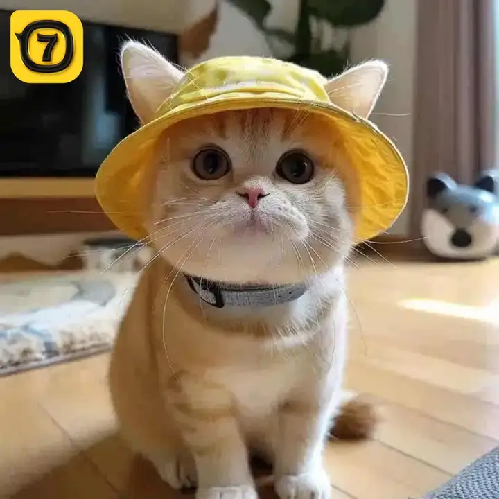かわいい猫耳付き夏用日焼け防止キャップ【犬・猫用・釣り帽子・デザイン】