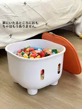 収納型 子供用おもちゃ収納ベンチ【多機能・クッション付き・椅子としても使用可】