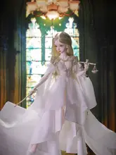 長袖ロングドレスのBJDドール【レイラ・太陽の女神デザイン】（セットアップ対応）