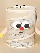 折りたたみ式ランドリーバスケット【ホーム用・収納・洗濯物用】