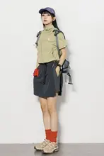 軽量で快適！立ち襟のショートスリーブシャツ【スポーツ・UVカット・斜めジッパーデザイン】