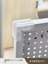 学生寮用床脇スペース拡張ボード【収納ラック・穴あけ不要・引っ掛け式】