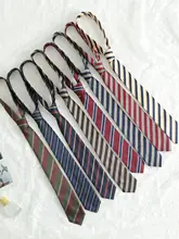 ストライプ柄ネクタイ【JK制服・シンプルデザイン・学校用】