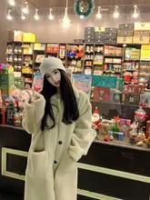 famouswang テディファー中長丈コート【冬用・厚手・レディース】