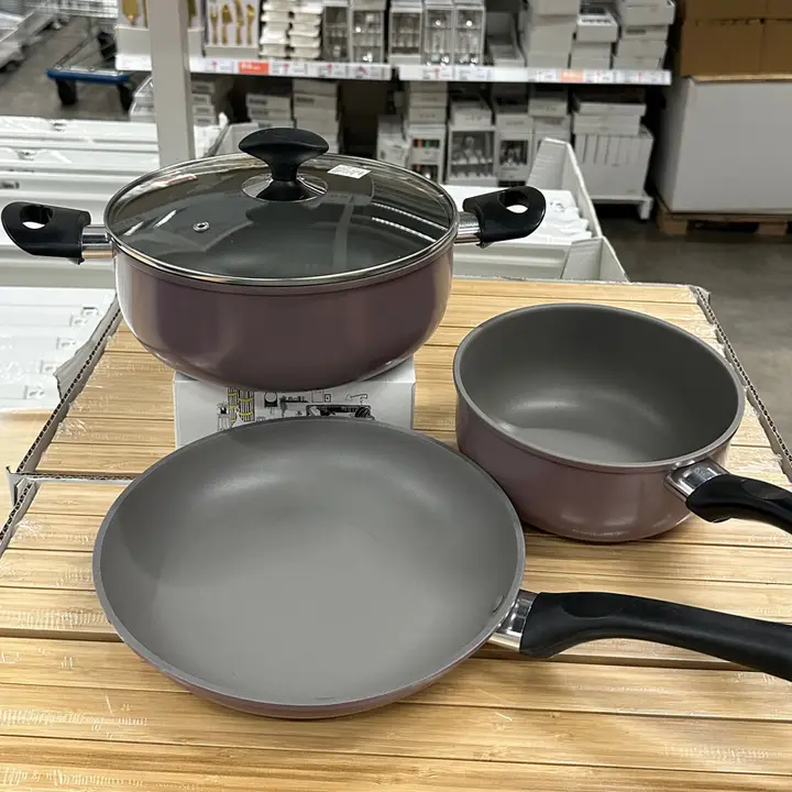 多機能調理器具【IH対応・フライパン・鍋・ノンスティック加工・三点セット】（セットアップ対応）