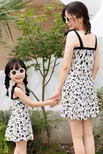 親子用水着 母娘お揃いスカート型平角女の子水着【可愛い・ビーチ用】