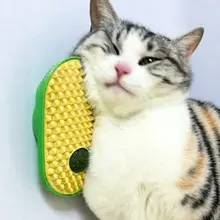 壁に取り付け可能な猫のかゆみ解消器【マッサージブラシ・キャットニップ付き・多機能】