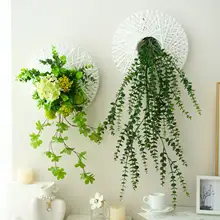 北欧風の壁掛け造花 蔓植物【カフェやオフィスの壁面装飾】