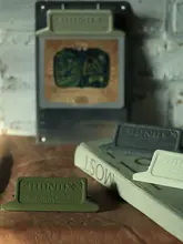 名刺 ポストカードホルダー デスクオーガナイザー メモクリップ 赤 カラフル ラージクリップ 「DULTON」