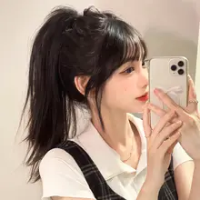 ハーフアップポニーテールウィッグ【自然な軽さ・甘くてクールなスタイル・クリップ付き】