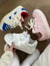 厚底のパンプス【秋用・通気性・カジュアル・女性用・白】