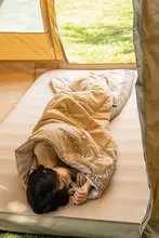 春夏用 アウトドア用寝袋【通気性・機械洗い可能・軽量・持ち運び便利】