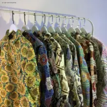 ヴィンテージ風 緩やかなシルエットの民族柄刺繍シャツ【男女兼用・秋冬用・バロックスタイル】