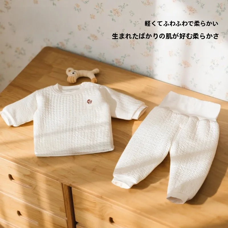 キッズ スエット おすすめモデル：娃丽比 保温タイプの綿混内衣（長袖・長ズボン）