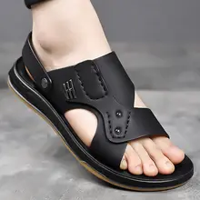 真皮製の快適サンダル【夏用・軟らかい底・防滑デザイン】
