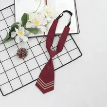 シンプルデザインのJK風セーラー服【免打孔・カジュアルスタイル・白色リボン】