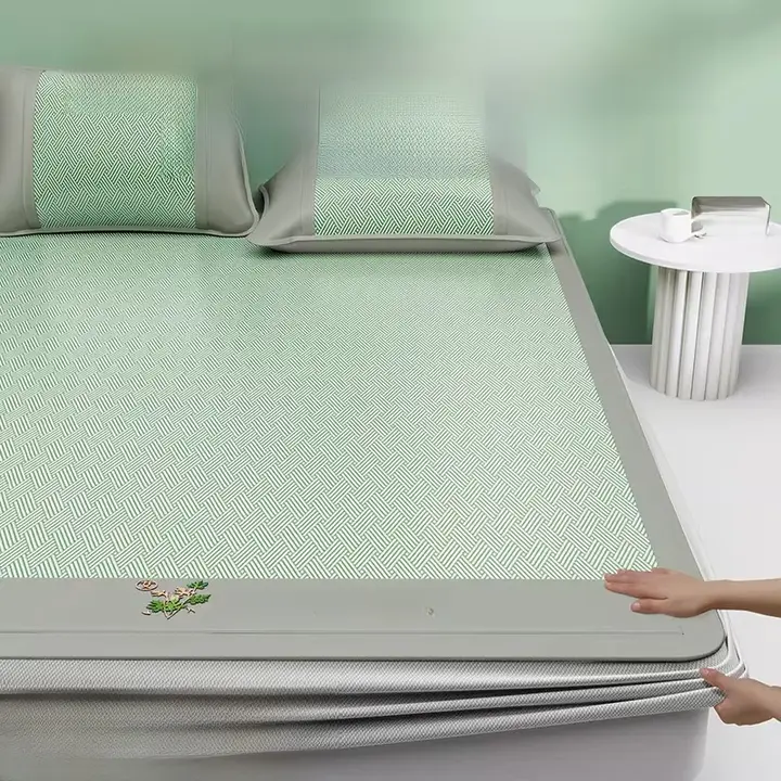 エイ草製 夏用クールマットカバー【アイスシルク・マットレス保護・柔らかさ】
