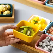 陶器の皿 おやつ皿 家庭用 2色チェックデザイン
