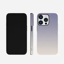 シンプルなグラデーションパープルのスマートフォンケース【防落仕様・マット仕上げ・対応機種多数】