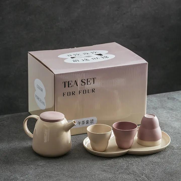 高級感漂うグリーン釉薬陶器製ティーセット【家庭用・泡茶用・おしゃれなデザイン】（セットアップ対応）