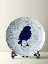 黒色プラスチック製L型飾り皿スタンド【北欧風・ウォールデコ】