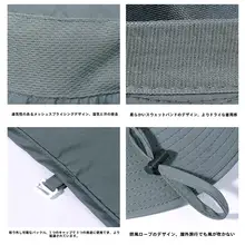 夏用アウトドアサンシェードフィッシングハット【通気性・速乾・取り外し可能な首カバー付き・大つばタイプ】