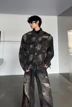 デニムジャケット パンツ 2点セット レディース ダメージ加工 ヴィンテージ加工 デザイン性 春「MARTHENAUT」