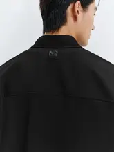 暗柄デザインのウエア 長袖シャツ【メンズ・ゆったりシルエット】