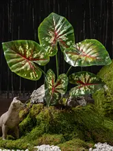 リアルなグリーン造花植物【インテリア装飾・プラスチック製・観葉植物用】