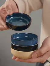 日本製 陶製 調味料ディッシュ【丸型・家庭用・小皿・醤油皿・酢皿】