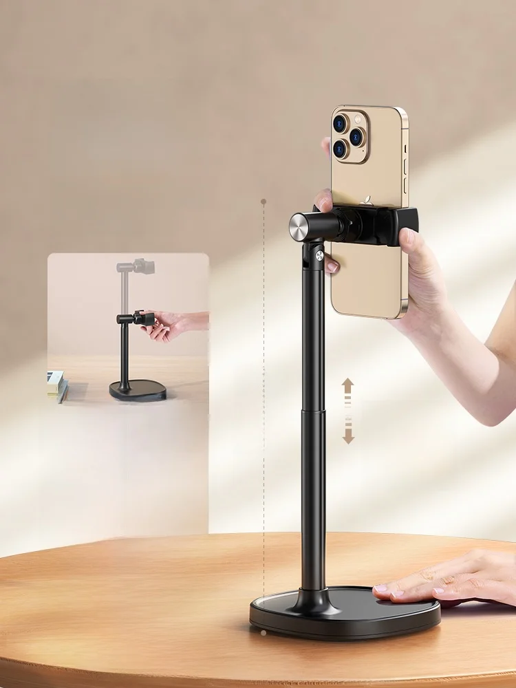 デスク用スマホスタンド【昇降・回転・折りたたみ機能付き】の多機能性と実用性