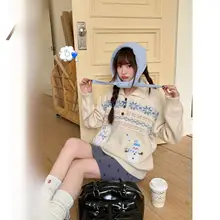 ニット セーター レディース フェアアイル柄 雪だるま 犬 白 甘め お正月 冬「BibiBency」