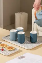 家用多機能水切りトレイ【北欧風・長方形・二段構造・プラスチック製】