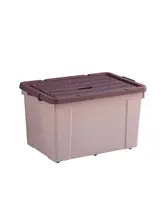 フタ付きプラスチック収納ボックス【衣類・雑貨・おもちゃ用・寝室・学宿対応】